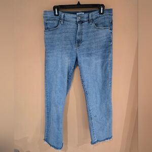 Allie - rough edge, straight leg jeans